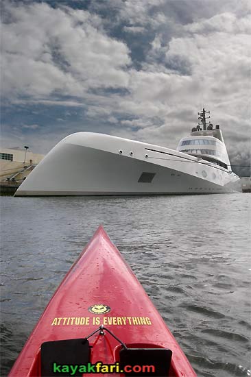 A Yacht M/Y kayakfari surfski kayak port everglades ft lauderdale flex maslan florida miami photography fitness