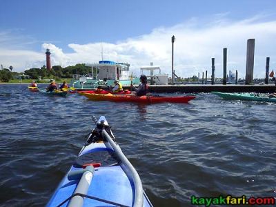 kayak jupiter inlet red lighthouse paddle allamericankayak kayakfari florida Flex Maslan