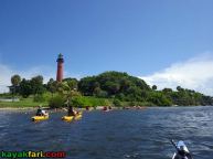 kayak jupiter inlet red lighthouse paddle allamericankayak kayakfari florida Flex Maslan