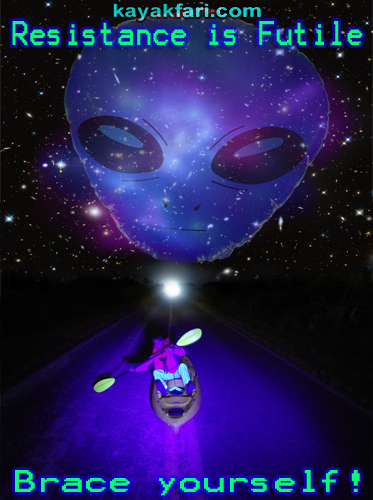 Flex Maslan space kayak art photography kayakfari fantasy night alien everglades sky