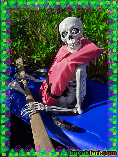 Flex Maslan dia de los muertos kayaking dead kayakfari paddle everglades skeleton halloween photography skull zombie kayak art