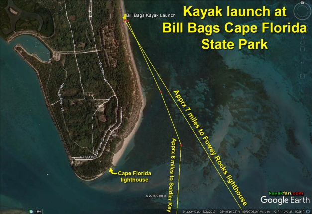 Flex Maslan Kayak Miami photography kayakfari fowey rocks lighthouse Soldier Key Cape Florida paddle biscayne sombrero satellite