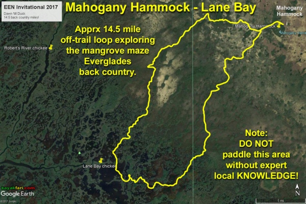 flex maslan kayakfari everglades mahogany hammock lane bay kayak canoe paddle pahayokee off-trail mangrove grass satellite