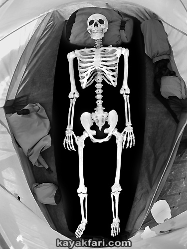 Flex Maslan kayakfari johnson key chickee everglades kayak camp skeleton nightmare kaya kay christmas photography festivus