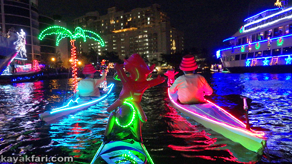 Flex Maslan Kayak Winterfest Boat Parade kayakfari Christmas lights Devo ft lauderdale 80s Holidays photography 2018