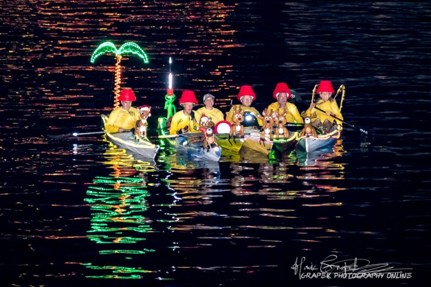 Flex Maslan Kayak Winterfest Boat Parade kayakfari Christmas lights Devo ft lauderdale 80s Holidays photography 2018 Howie Grapek