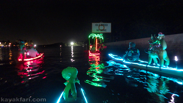 Flex Maslan Kayak Winterfest Boat Parade Christmas lights LED kayakfari Ft Lauderdale Holidays paddle photography 2019