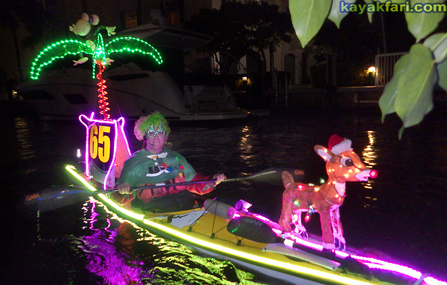 flex maslan Pompano Beach Kayak Christmas boat parade kayakfari Holidays lights LED paddle photography alien 2020