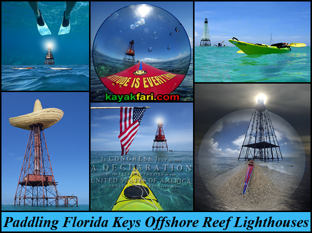 flex maslan kayakfari keys reef lighthouse paddle kayak fowey carysfort alligator sombrero american sand key offshore