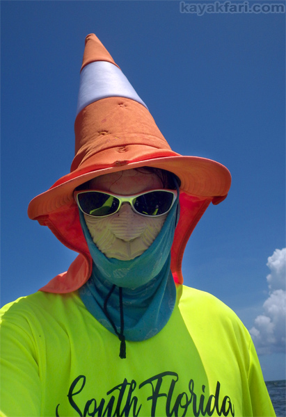 flex maslan kayakfari safety valve boca chita biscayne bay kayak paddle miami soldier key Cape Florida photography cone hat