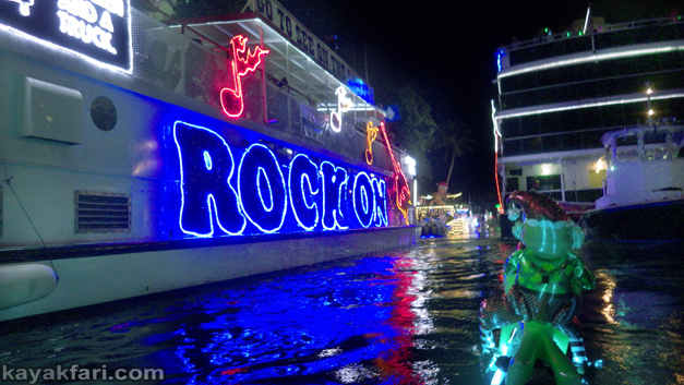 Flex Maslan Kayak Winterfest Boat Parade Christmas lights LED kayakfari Ft Lauderdale Holidays paddle photography alien