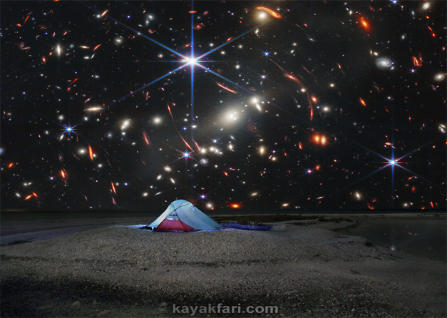 Flex Maslan space kayak art photography kayakfari fantasy night alien everglades sky stars deep field exploration